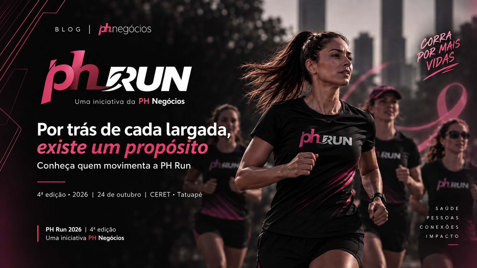 Por trás de cada largada, existe um propósito: conheça quem movimenta a PH Run